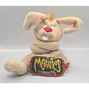 1997 Meanies Series 1 Lucky The Rabbit Plush Animal with Unattached Tag BB28
